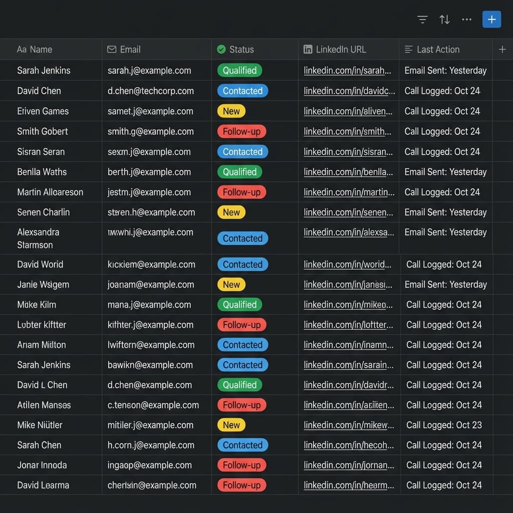 CRM Database Interface